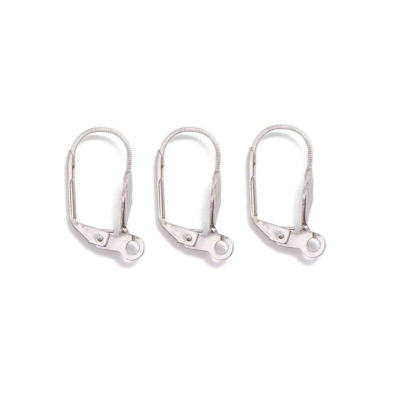 304 Stainless Steel Earring Hook Size 9x18mm 20 Pieces per Bag