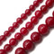 Ruby Red Dyed Jade Smooth Round Beads 4mm 6mm 8mm 10mm 15.5" Strand