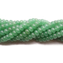 Green Aventurine Smooth Rondelle Beads 5x8mm 15.5" Strand