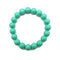 Blue Green Shell Pearl Bracelet Smooth Round Size 8mm 10mm 7.5" Length