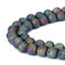 rainbow druzy agate matte round beads