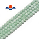 green moonstone smooth round beads