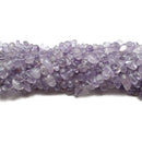 Light Amethyst Center Drill Pebble Nugget Beads Approx 6-12mm 15.5" Strand