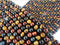 Multi-Color Tiger's eye smooth round beads 