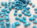 blue howlite turquoise faceted teardrop beads 