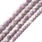 Natural Purple Kunzite Smooth Round Beads 6mm 7mm 8mm 10mm 12mm 15.5'' Strand