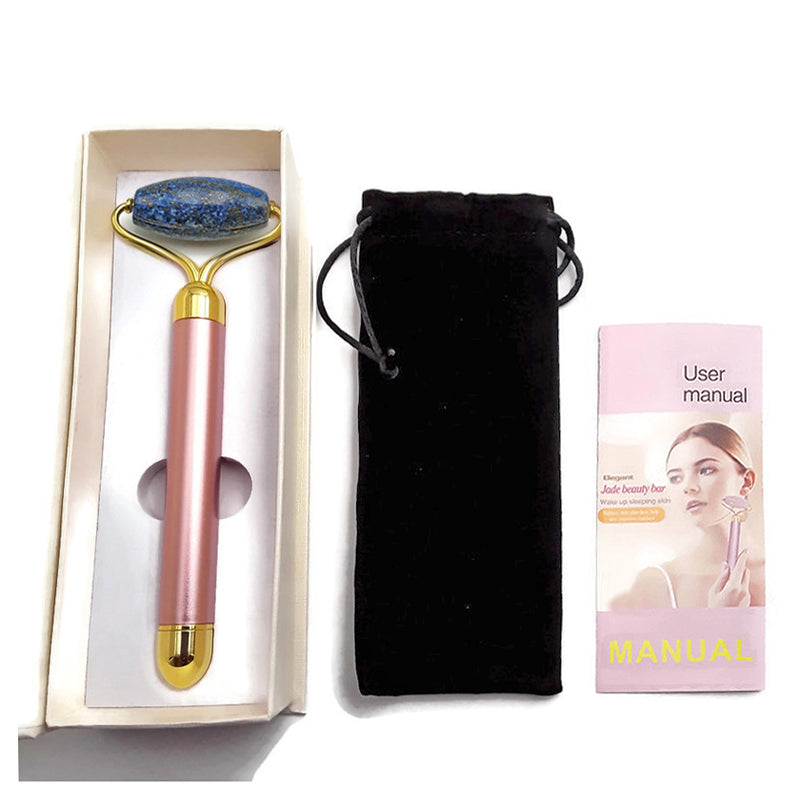 Lapis Lazuli Electric Vibrating Facial Roller Massager 6.5" works w/ A CRC Beads Lapis Lazuli Electric Vibrating Facial Roller Massager 6.5" works w/ A CRC Beads