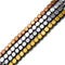 Gray/Gold/Silver/Copper Hematite Smooth Flat Coin Beads 4mm 15.5" Strand