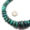 Genuine Turquoise Graduated Smooth Irregular Rondelle Beads 6-15mm 15.5" Strand