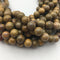 autumn jasper smooth round beads