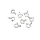 925 Sterling Silver Spring Ring Clasp Size 5mm 5.5mm 16-25Pcs /Bag Sold by Bag