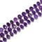 Natural Amethyst Faceted Rondelle Beads Size 6x10mm 15.5'' Strand