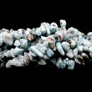 Larimar Irregular Pebble Nugget Chips Beads Size 7-8mm 34" Strand