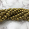 gold coated lava rock stone beads