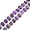 Amethyst Faceted Trapezoid Shape Beads Approx 15x22mm 15.5" Strand