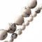 marble white howlite turquoise smooth round beads