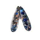 Dark Blue Sea Sediment Jasper Pendant Earrings Sold Per Pair