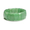 Green Aventurine Double Drill Bracelet Rectangle Shape Beads 10x25mm 7.5"Length