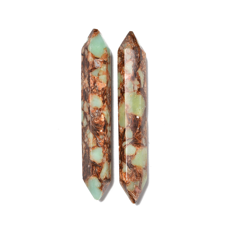 Aqua Terra Jasper Double Terminated Point Size 15x100mm Sold by Piece