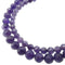 amethyst faceted hard cut round beads