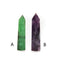 Green / Purple Fluorite Tower Point Size 90mm-110mm
