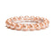 Peach Champagne Shell Pearl Smooth Round Beaded Bracelet 8mm 10mm 7.5" Length