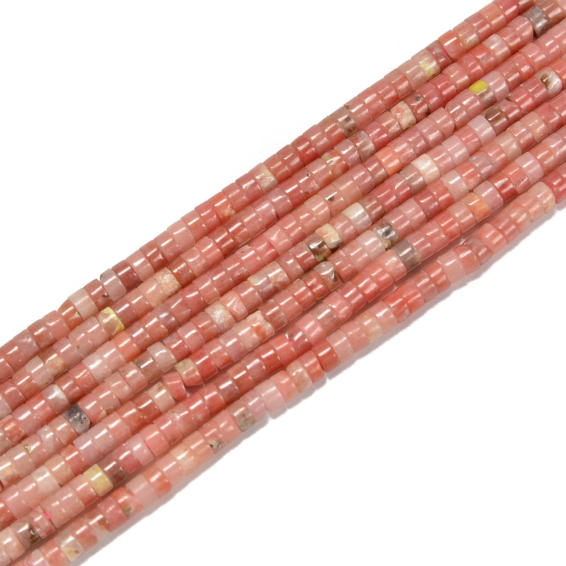 Natural Plum Blossom Jasper Heishi Disc Beads Size 2x4mm 15.5'' Strand