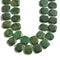 african jade rectangle slice faceted octagon beads