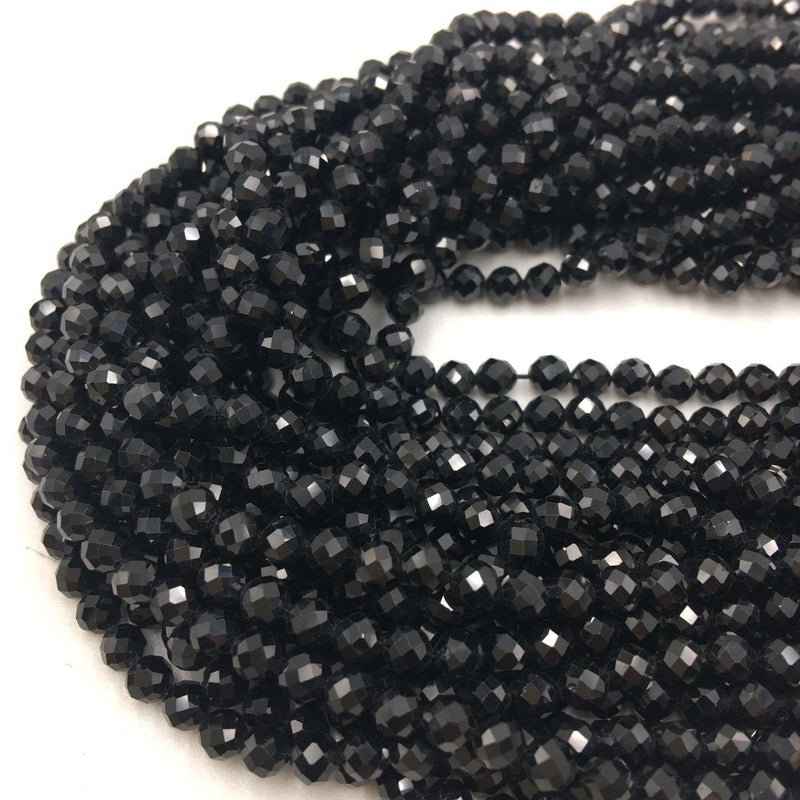 Silver Hematite Beads  Round Natural Gemstone Beads - 4mm 5mm 6mm