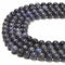 Dark Blue Rutilated Quartz Smooth Round Beads Size 6mm 8mm 10mm 15.5'' Strand