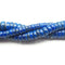 Lapis Lazuli Smooth Rondelle Beads 3x6mm 4x8mm 4x10mm 15.5" Strand