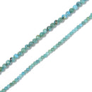 Natural Blue Turquoise Smooth Round Beads Size 2mm 3mm 15.5'' Strand