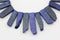 lapis lazuli graduated slice Sticks Points beads