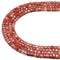 Natural Carnelian Faceted Dice Cube Beads Size 4mm 15.5" Strand