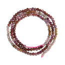Natural Gradient Ruby Faceted Round Beads Size 3mm 15.5'' Strand
