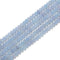 Aquamarine Faceted Rondelle Size 4x6mm 15.5'' per Strand