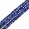 Lapis Lazuli Faceted Square Cube Dice Beads Size 4mm 15.5" Strand