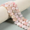 Pink Opal Rectangle Slice Faceted Octagon Beads Approx 10x15mm 15.5" Strand