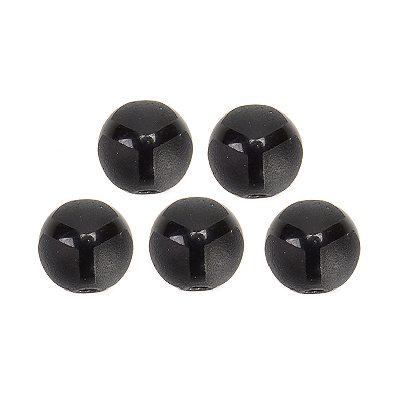Black Agate Soccer Shiny Design Matte Round Beads 6mm 8mm 10mm 15.5" Strand