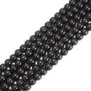 Black Agate Striped Shiny Design Matte Round Beads 6mm 8mm 10mm 12mm 15.5" Strand