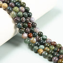 Indian Agate Smooth Round Beads 4mm 6mm 8mm 10mm Approx 15.5" Strand