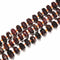 Natural Red Garnet Faceted Wheel Rondelle Size 6x10mm - 7x15mm 15.5" Strand