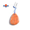 orange sunstone pendant teardrop or irregular shape 