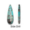 Chrysocolla Tear Drop Pendant Center/Side Drilled 12x60mm Sold By Piece