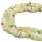 Prehnite Rough Nugget Chunks Center Drill Beads Approx 8x15mm 15.5" Strand
