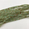 natural green garnet smooth irregular round beads