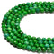 Dark Green Turquoise Faceted Round Beads Size 4mm 6mm 8mm 15.5'' Strand