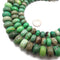 Natural Chrysoprase Faceted Rondelle Beads 8x12mm 8x14mm 10x16mm 15.5" Strand