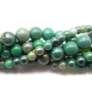 Coated Chrysoprase Smooth Round Beads 6mm 8mm 10mm 15.5" Strand