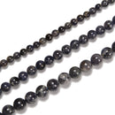 Natural Dark Blue Iolite Smooth Round Beads Size 6mm 8mm 10mm 15.5'' Strand